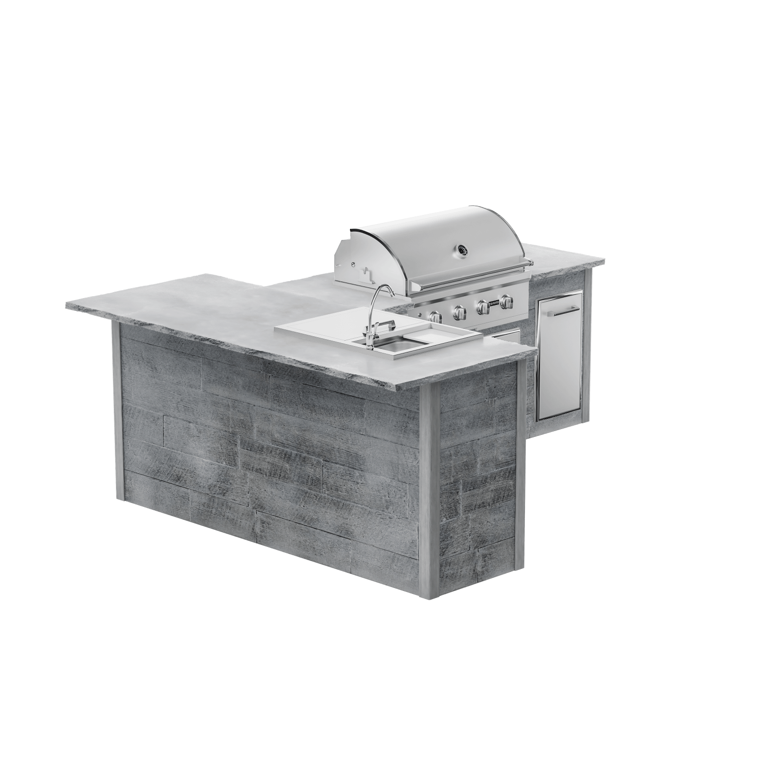 Weathered Wood Gray, Left
