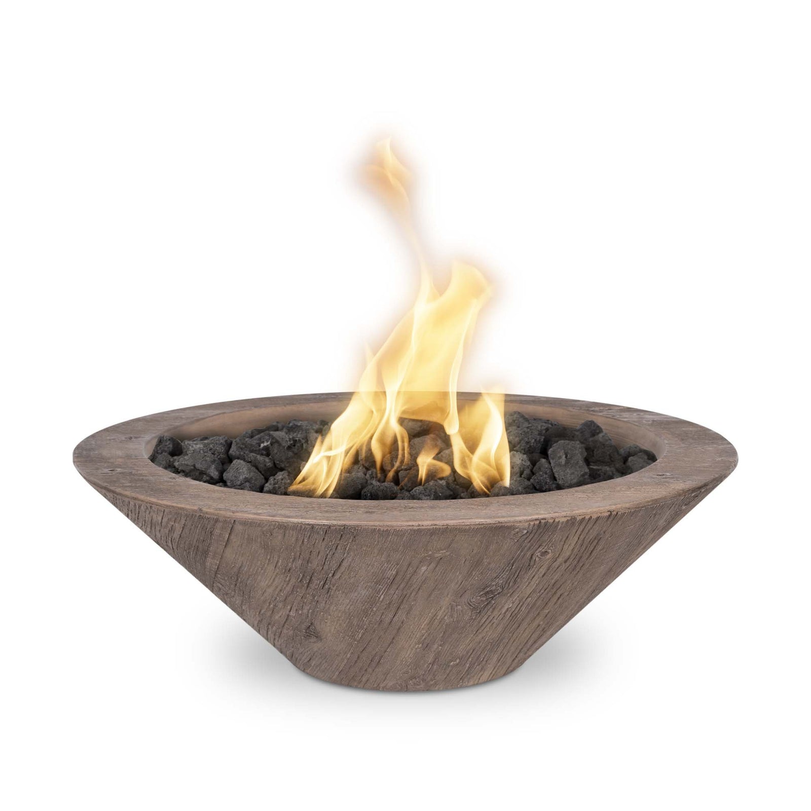 The Outdoor Plus 24" Cazo Wood Grain Fire Bowl