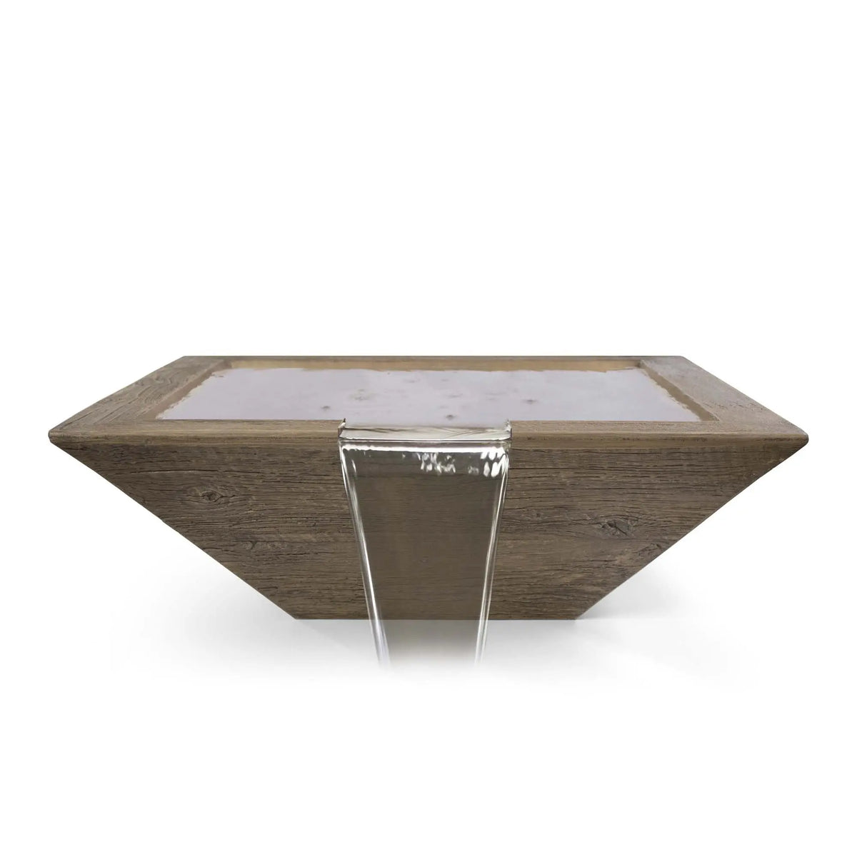 The Outdoor Plus 24" Maya Wood Grain Water Bowl