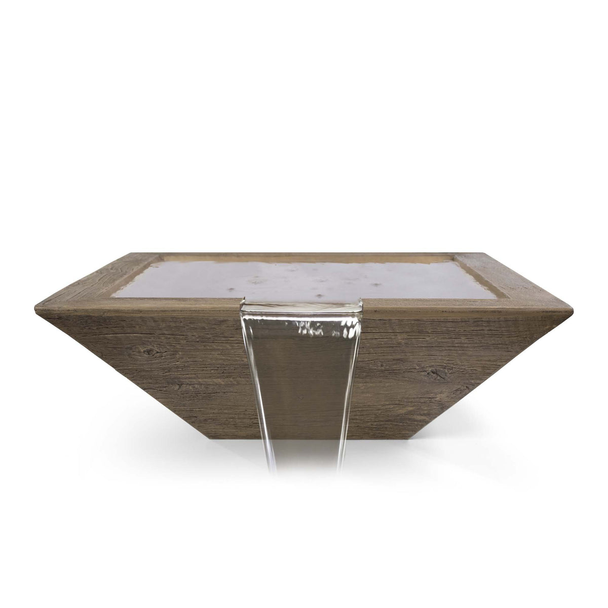 The Outdoor Plus 30" Maya Wood Grain Water Bowl