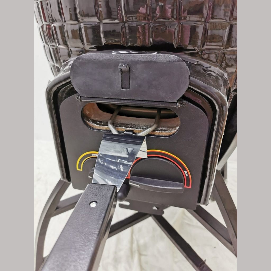 Vision Grills Elite Series XR402 Deluxe Kamado Black - AP1-T10 - BetterPatio.com