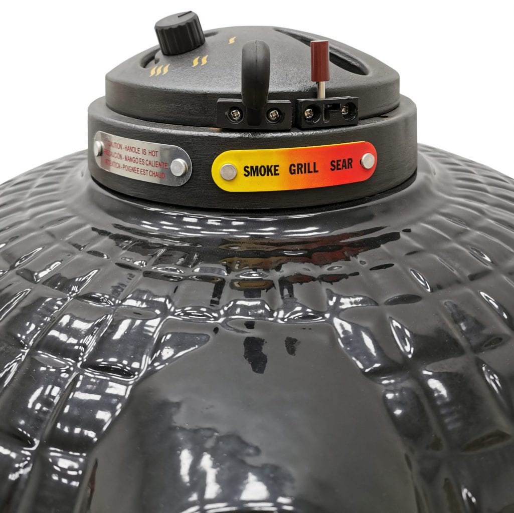 Vision Grills Elite Series XR402 Deluxe Kamado Black - AP1-T10 - BetterPatio.com