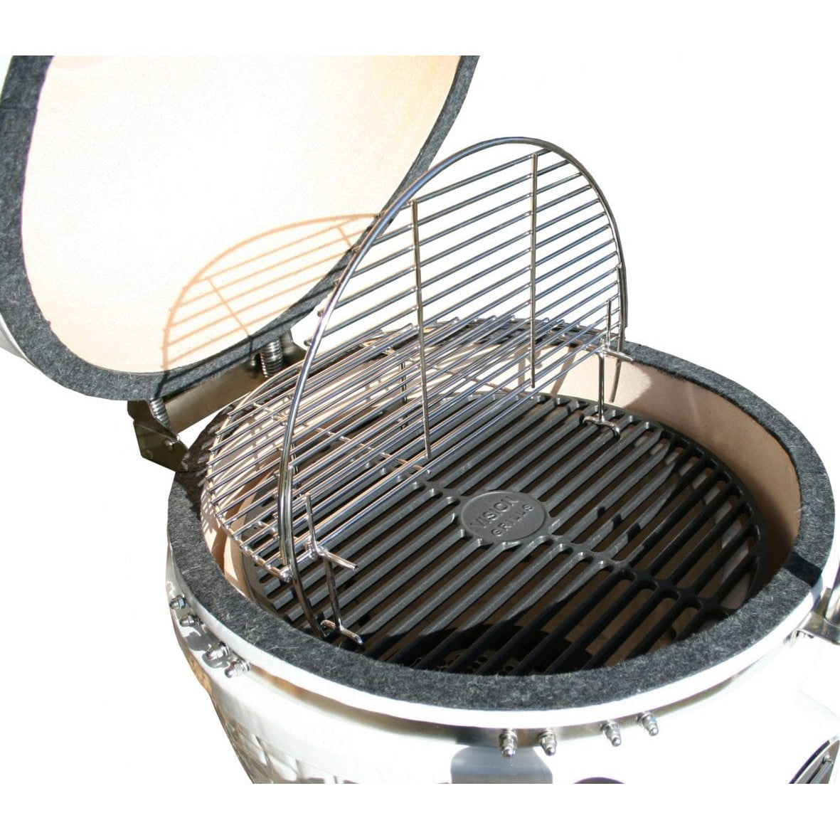 Vision Grills Elite Series XR402 Deluxe Kamado White - AP1-T11 - BetterPatio.com