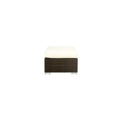 Source Furniture Lucaya Ottoman, Espresso - BetterPatio.com