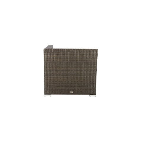 Source Furniture Lucaya Corner Sectional Square, Espresso - BetterPatio.com