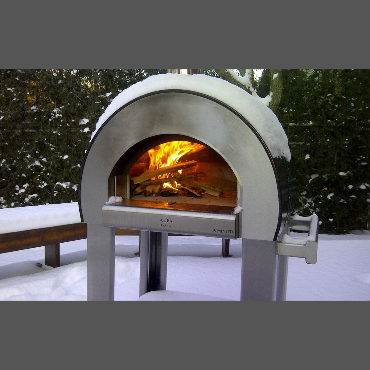 Alfa Pizza OvensAlfa 5 Minuti Pizza Oven FX5MIN-LRAM-T+BF-5MINUTI-NER- BetterPatio.com