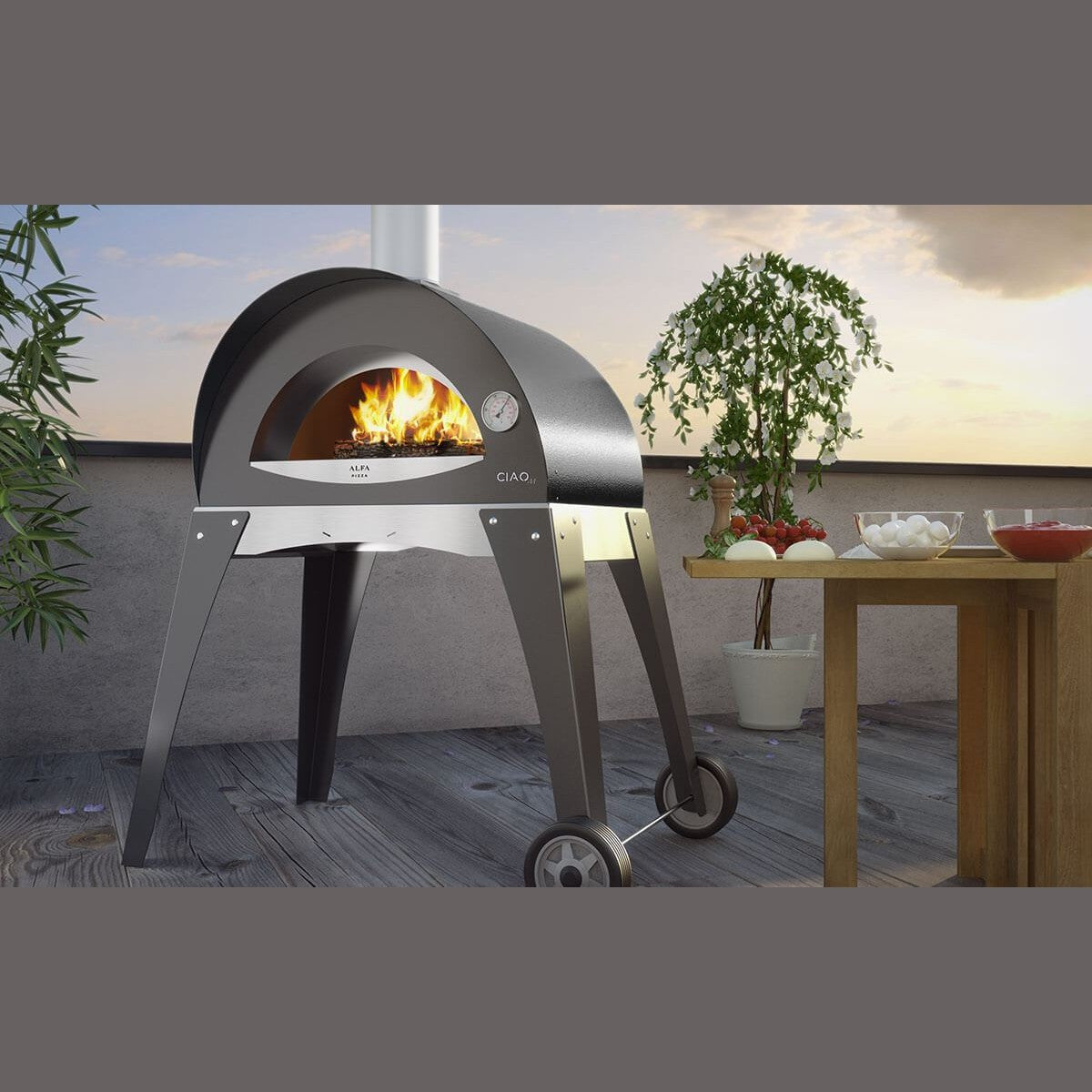 Alfa Pizza OvensAlfa Ciao Pizza Oven FXCM-LGIA-T-V2+BF-CIAOM-GR- BetterPatio.com