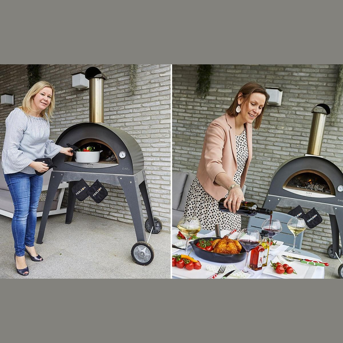 Alfa Pizza OvensAlfa Ciao Pizza Oven FXCM-LGIA-T-V2+BF-CIAOM-GR- BetterPatio.com