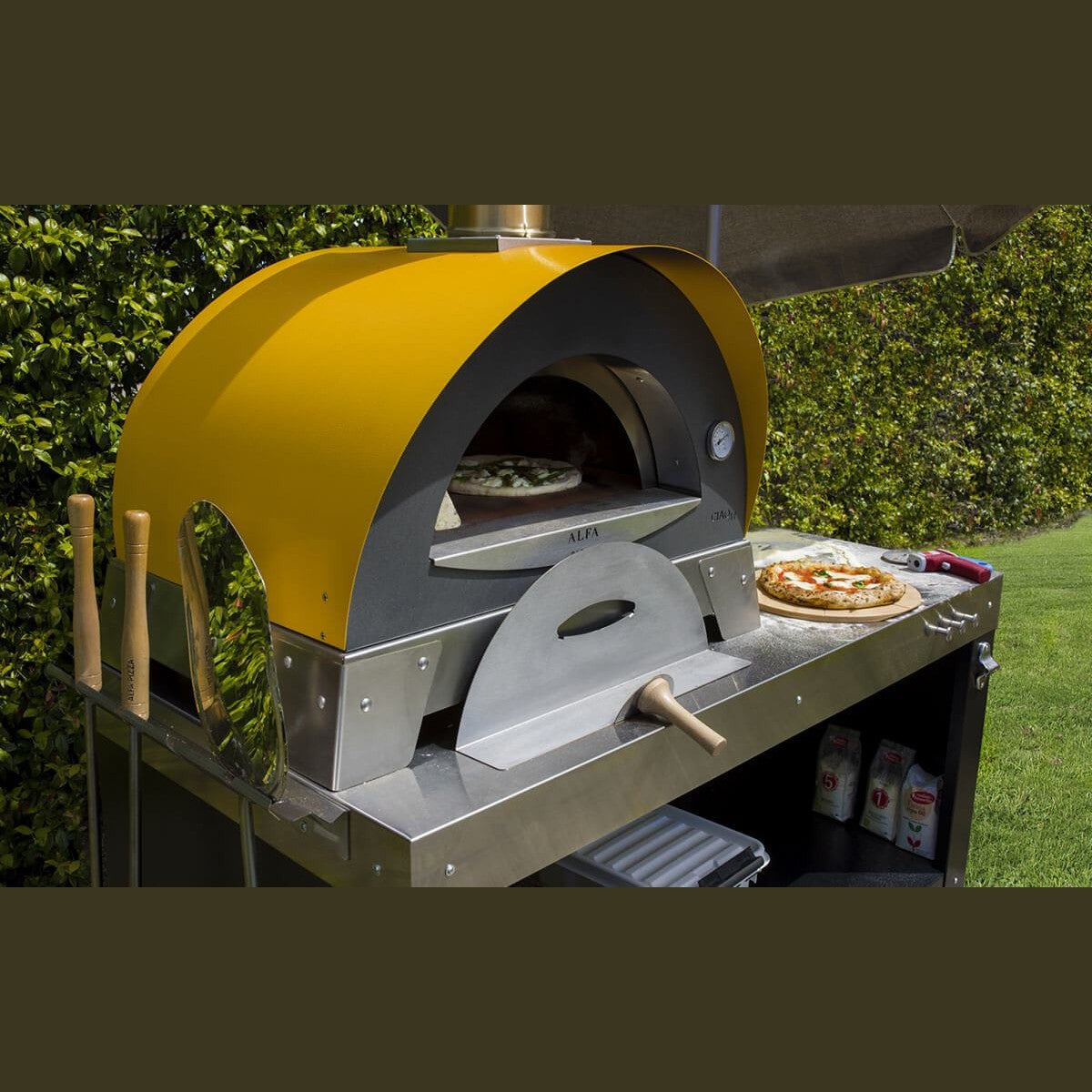 Alfa Pizza OvensAlfa Ciao Pizza Oven FXCM-LGIA-T-V2+BF-CIAOM-GR- BetterPatio.com