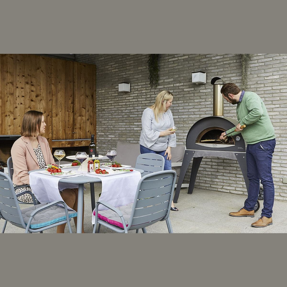 Alfa Pizza OvensAlfa Ciao Pizza Oven FXCM-LGIA-T-V2+BF-CIAOM-GR- BetterPatio.com