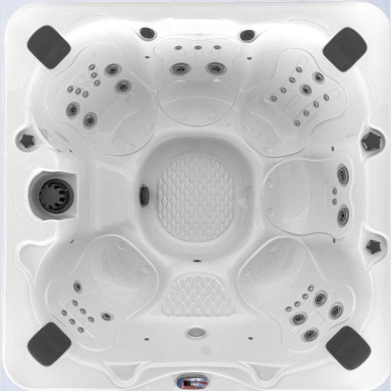 American SpasAmerican Spas Customizable 6 Person Hot Tub with Ozonator and Built In Speaker AM745 AMZ756B- BetterPatio.com