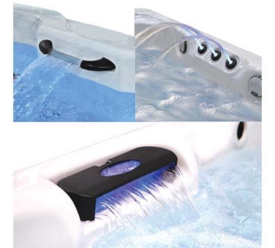 American SpasAmerican Spas Customizable 6 Person Hot Tub with Ozonator and Built In Speaker AM745 AMZ756B- BetterPatio.com