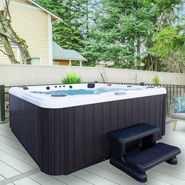 American Spas Customizable 7 Person Hot Tub with Ozonator and Built In Speaker AM756