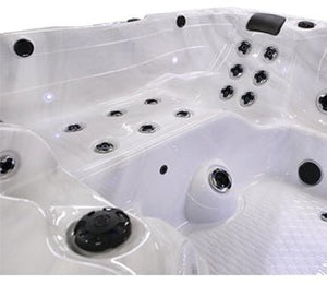 American SpasAmerican Spas Customizable 7 Person Hot Tub with Ozonator and Built In Speaker AM756 AMZ756L- BetterPatio.com
