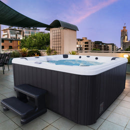 American Spas Premium Customizable Hot Tub with 100 Massage Therapy Jets, Ozonator and More AM100