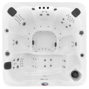 American SpasAmerican Spas Premium Customizable Hot Tub with 100 Massage Therapy Jets, Ozonator and More AM745 AMZ100L- BetterPatio.com