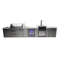 Mont Alpi 805 Island with a Kegerator and a Beverage Center