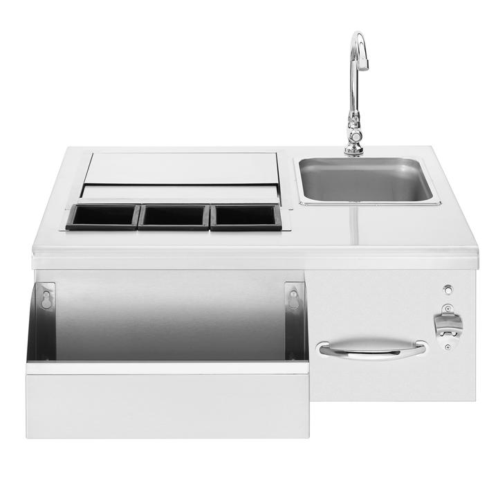 Summerset Professional Grills 30 inch Beverage and Prep Station with LED Ilumination SSBC-30L - BetterPatio.com