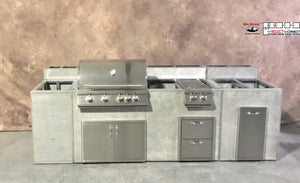 Big Ridge Outdoor Kitchens10 Foot Bunting Ready to Finish Linear Outdoor Kitchen with Blaze Appliances Bunting-R-BLZ- BetterPatio.com
