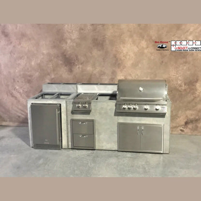 8 Foot DIY Outdoor Kitchen with Blaze or Summerset Appliances // BetterPatio.com