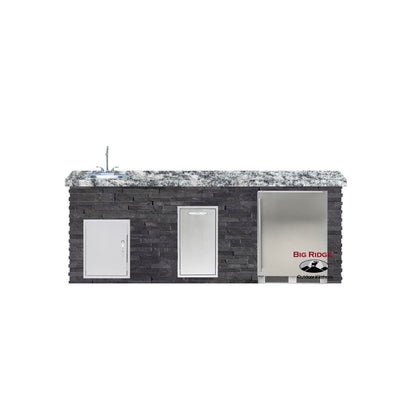 8 Foot Luxury Bar Island with Blaze Appliances // BetterPatio.com
