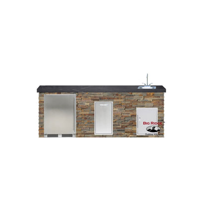 8 Foot Luxury Bar Island with Blaze Appliances // BetterPatio.com