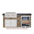 Big Ridge Outdoor Kitchens Blaze Quick Ship 72" Outdoor Kitchen with Griddle, Fridge PKG 6
