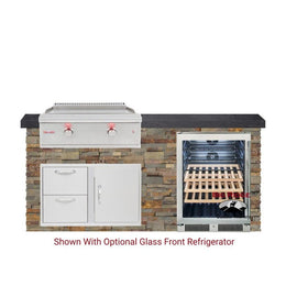 Big Ridge Outdoor Kitchens Blaze Quick Ship 72" Outdoor Kitchen with Griddle, Fridge PKG 6