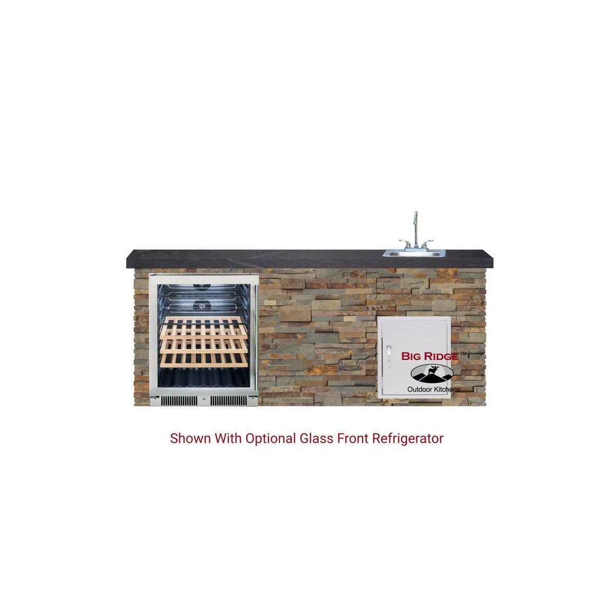 Big Ridge Outdoor KitchensBig Ridge Outdoor Kitchens Blaze Quick Ship 72" Premium Finished Outdoor Kitchen PKG 11 BLZ-QSHIP11_L- BetterPatio.com