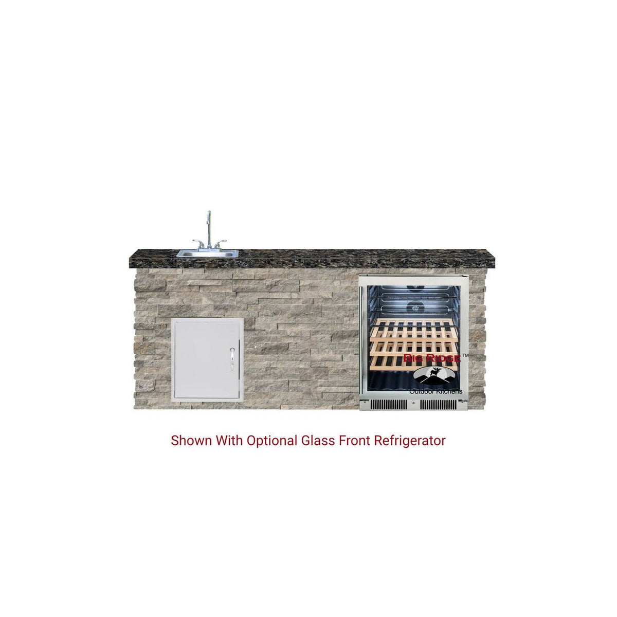 Big Ridge Outdoor KitchensBig Ridge Outdoor Kitchens Blaze Quick Ship 72" Premium Finished Outdoor Kitchen PKG 11 BLZ-QSHIP11_L- BetterPatio.com
