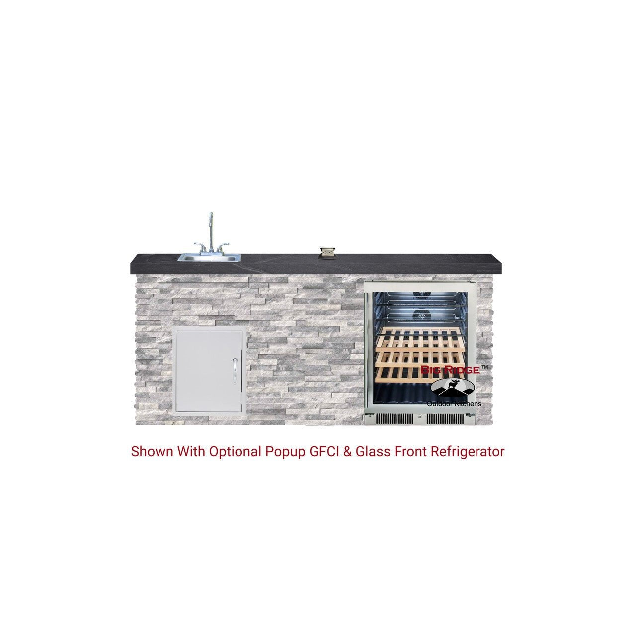Big Ridge Outdoor KitchensBig Ridge Outdoor Kitchens Blaze Quick Ship 72" Premium Finished Outdoor Kitchen PKG 11 BLZ-QSHIP11_L- BetterPatio.com