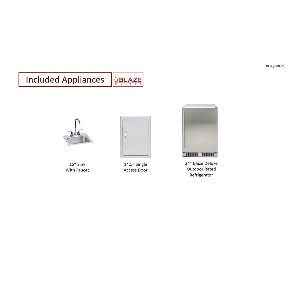 Big Ridge Outdoor KitchensBig Ridge Outdoor Kitchens Blaze Quick Ship 72" Premium Finished Outdoor Kitchen PKG 11 BLZ-QSHIP11_R- BetterPatio.com