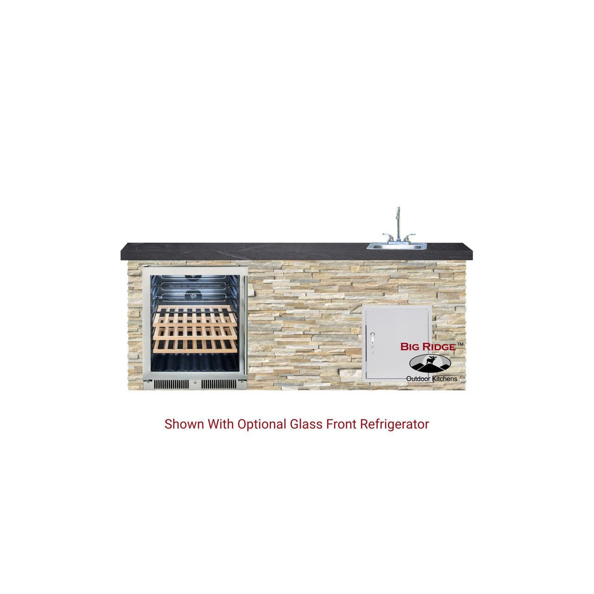 Big Ridge Outdoor KitchensBig Ridge Outdoor Kitchens Blaze Quick Ship 72" Premium Finished Outdoor Kitchen PKG 11 BLZ-QSHIP11_R- BetterPatio.com