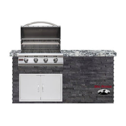 Blaze Quick Ship 72" Premium Finished Outdoor Kitchen PKG 5