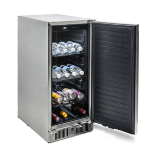BlazeBlaze 15-Inch Outdoor Refrigerator with 3.2 Cubic Feet BLZ-SSRF-15- BetterPatio.com
