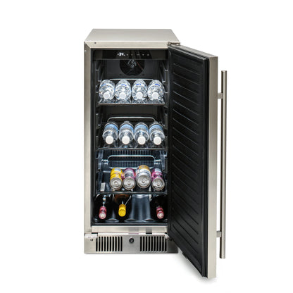 BlazeBlaze 15-Inch Outdoor Refrigerator with 3.2 Cubic Feet BLZ-SSRF-15- BetterPatio.com