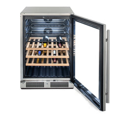 Blaze 24 Inch Outdoor Glass Door Beverage Cooler 5.5