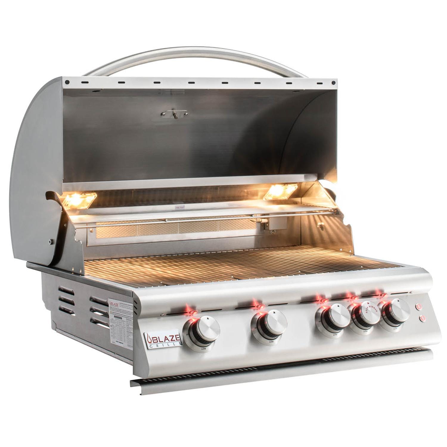 BlazeBlaze 32 Inch 4-Burner Premium LTE Gas Grill With Rear Burner and Built-in Lighting System BLZ-4LTE2-LP- BetterPatio.com
