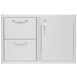 Blaze 32 Inch Access Door & Double Drawer Combo BLZ-DDC-R