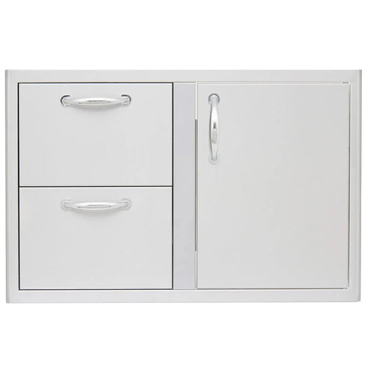 BlazeBlaze 32 Inch Access Door & Double Drawer Combo BLZ-DDC-R BLZ-DDC-R- BetterPatio.com