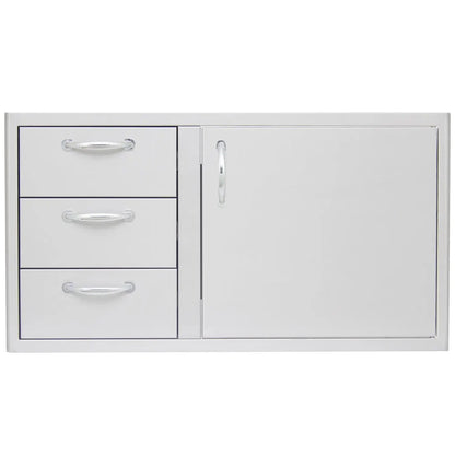 BlazeBlaze 39-Inch Access Door & Triple Drawer Combo BLZ-DDC-39-R BLZ-DDC-39-R- BetterPatio.com