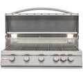 Blaze 40 Inch 5-Burner Premium LTE Gas Grill With Rear Burner and Built-in Lighting System