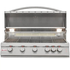 Blaze 40 Inch 5-Burner Premium LTE Gas Grill With Rear Burner and Built-in Lighting System