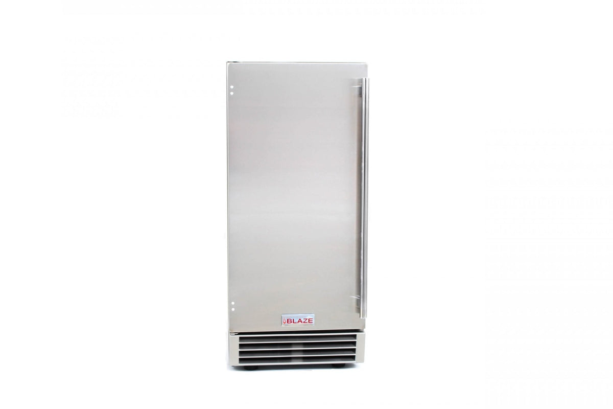 BlazeBlaze 50 LB. 15-Inch Outdoor Ice Maker with Gravity Drain BLZ-ICEMKR-50GR- BetterPatio.com