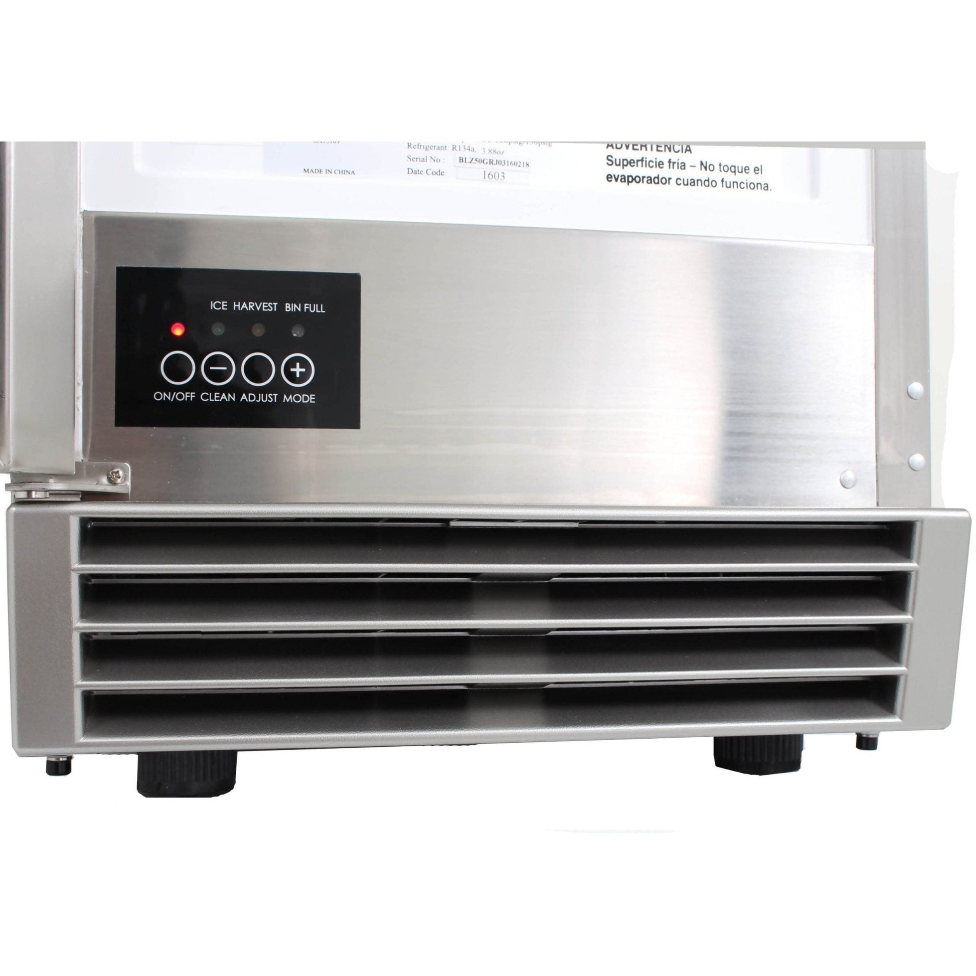 BlazeBlaze 50 LB. 15-Inch Outdoor Ice Maker with Gravity Drain BLZ-ICEMKR-50GR- BetterPatio.com