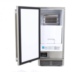 Blaze 50 LB. 15-Inch Outdoor Ice Maker with Gravity Drain