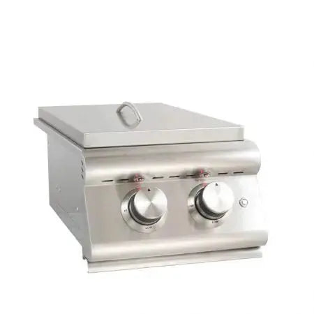 BlazeBlaze Built-In Premium Double Side Burner With LTE Lights BLZ-SB2LTE-NG- BetterPatio.com
