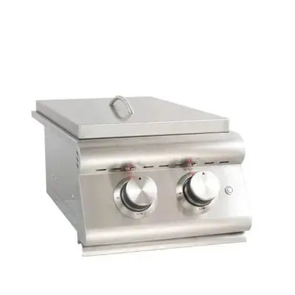 BlazeBlaze Built-In Premium Double Side Burner With LTE Lights BLZ-SB2LTE-NG- BetterPatio.com