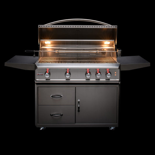 BlazeBlaze Professional LUX 44-Inch 4 Burner Built-In Gas Grill With Rear Infrared Burner BLZ-4PRO-LP- BetterPatio.com