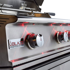 BlazeBlaze Professional LUX 44-Inch 4 Burner Built-In Gas Grill With Rear Infrared Burner BLZ-4PRO-LP- BetterPatio.com